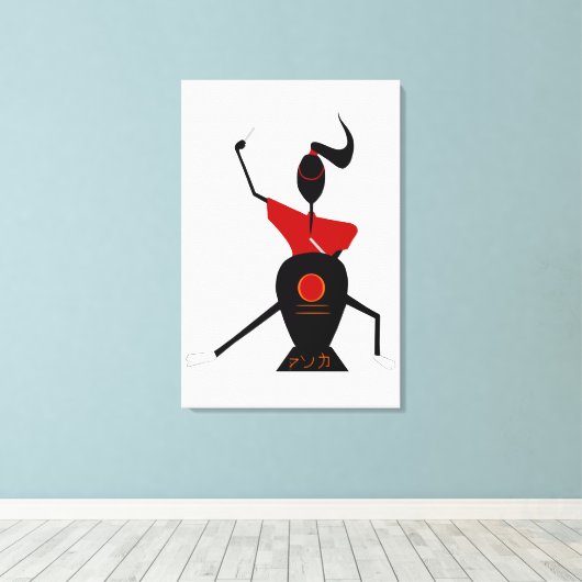 Japanse drumster キャンバスプリント (インサイチュ (ウッドフロア))