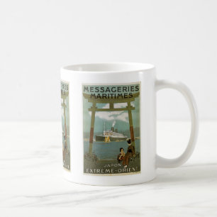 "Japon極度東洋" Messegeries Maritimes コーヒーマグカップ