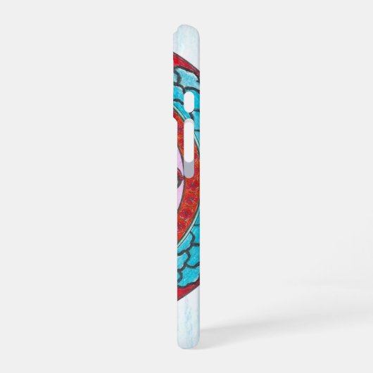 Japon Mandala 002 iPhone 16ケース (左側面)