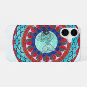 Japon Mandala 002 iPhone 16ケース (裏面横)