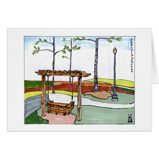 japonaiserie - balançoireのauのparc (正面横)