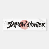 Japowハンター スノーブラシアート バンパーステッカー (正面)