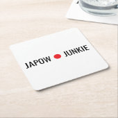 Japow Junkie  スクエアペーパーコースター (アングル)