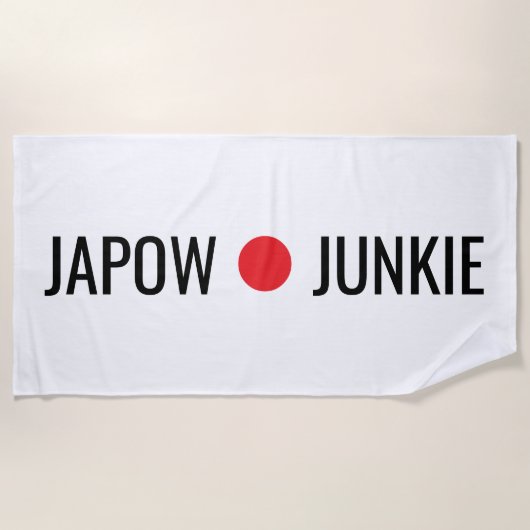 Japow Junkie  ビーチタオル (正面)