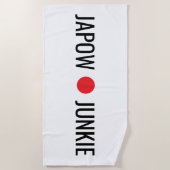 Japow Junkie  ビーチタオル (正面)