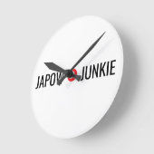 Japow Junkie ラウンド壁時計 (傾斜)