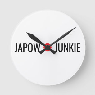 Japow Junkie ラウンド壁時計