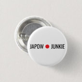 Japow Junkie 缶バッジ (正面&裏面)