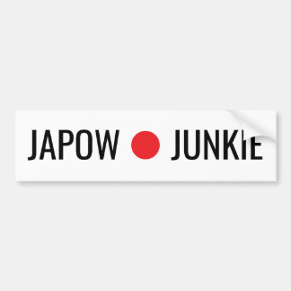Japow junkie Sticker バンパーステッカー