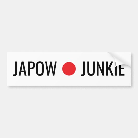 Japow junkie Sticker バンパーステッカー (正面)