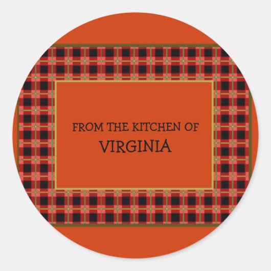 Jarおよび食品ラベル ラウンドシール (正面)