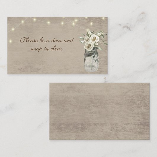 JARおよびLIGHTS挿入カード 名刺 (正面/裏面)