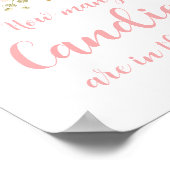 Jarの標識に入っているキャンディの数 ポスター (角)