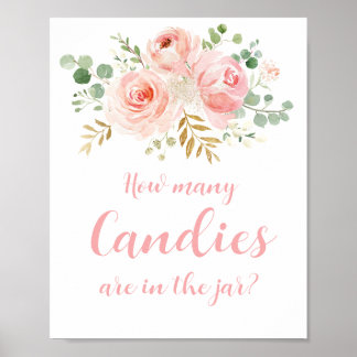 Jarの標識に入っているキャンディの数 ポスター