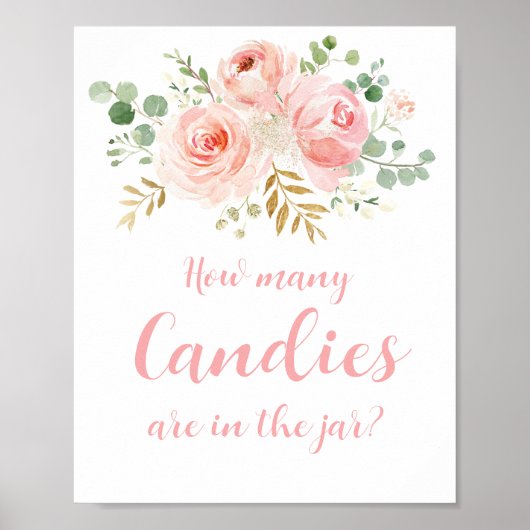 Jarの標識に入っているキャンディの数 ポスター (正面)