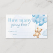jarの青いバルーンに入っているグミベアの数 エンクロージャーカード (正面)