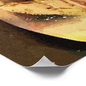 Jarエイリアンの不気味な抽象芸術SFアート ポスター (角)