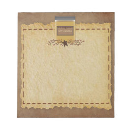 Jarキャンドルメモ帳 ノートパッド