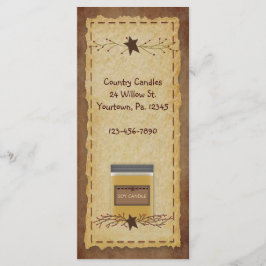 Jarキャンドルラックカードブックマーク