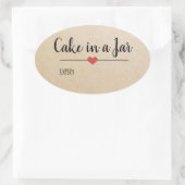 Jarクラフトのスクリプトカスタム 楕円形シール (バッグ)