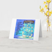 Jarグリーティングカー空白のドのホタル©2011 カード (黄色い花)