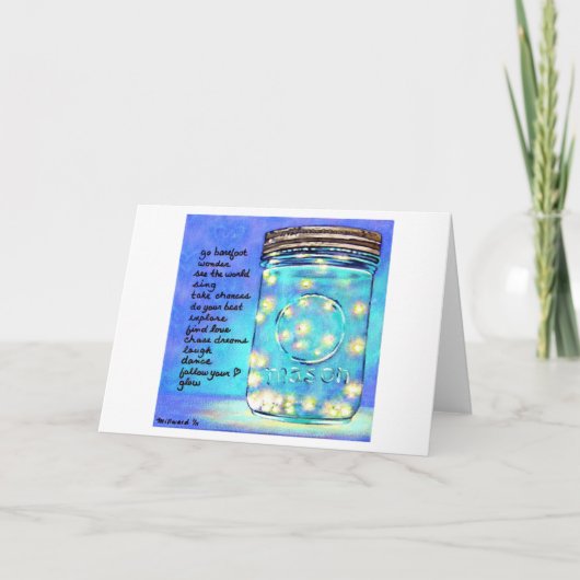 Jarグリーティングカー空白のドのホタル©2011 カード (正面)