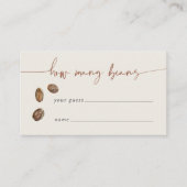 Jarゲームカードに入っているコーヒー豆の数 エンクロージャーカード (正面)