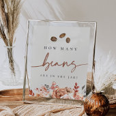 Jarゲームサインに入っているコーヒー豆の数 ポスター