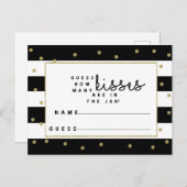 jarゲームブライダルシャワー内のキス数 ポストカード (正面/裏面)