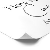 Jarサインブライダルシャワー内のコルク数 ポスター (角)