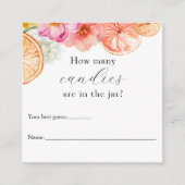 Jarシャワーゲームに含まれる数 エンクロージャーカード (正面)