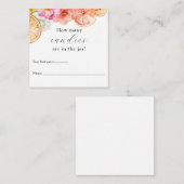 Jarシャワーゲームに含まれる数 エンクロージャーカード (正面/裏面)