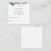 Jarシャワーゲームのエンクロージャカードに含まれている数 エンクロージャーカード (正面/裏面)