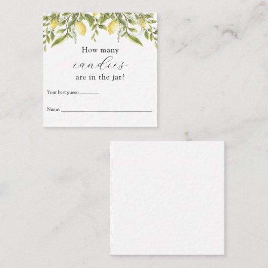 Jarシャワーゲームのエンクロージャカードに含まれている数 エンクロージャーカード (正面/裏面)