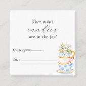 Jarシャワーゲームのエンクロージャカードに含まれている数 エンクロージャーカード (正面)