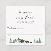 Jarシャワーゲームのエンクロージャカードに含まれている数 エンクロージャーカード (正面)