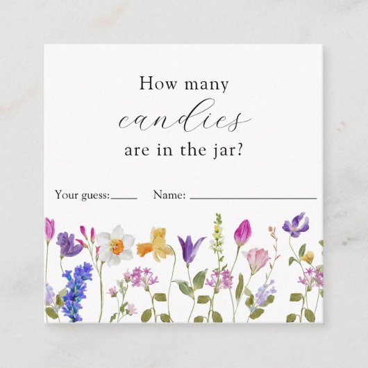 Jarシャワーゲームのエンクロージャカードに含まれている数 エンクロージャーカード (正面)