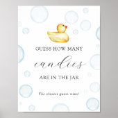 Jarシャワーゲームポスターの数を推測する ポスター (正面)