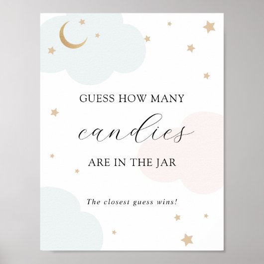 Jarシャワーゲームポスターの数を推測する ポスター (正面)