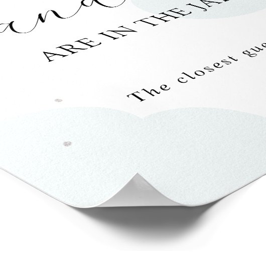 Jarシャワーゲームポスターの数を推測する ポスター (角)