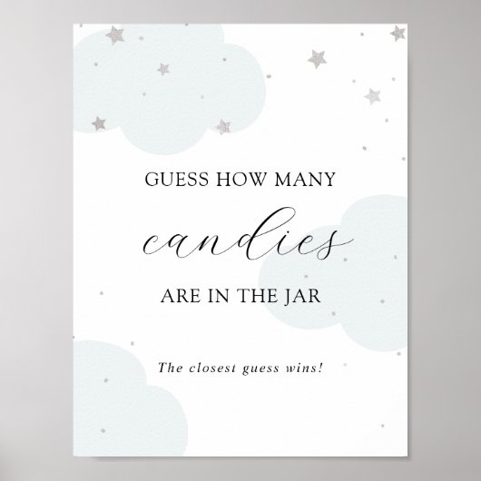 Jarシャワーゲームポスターの数を推測する ポスター (正面)