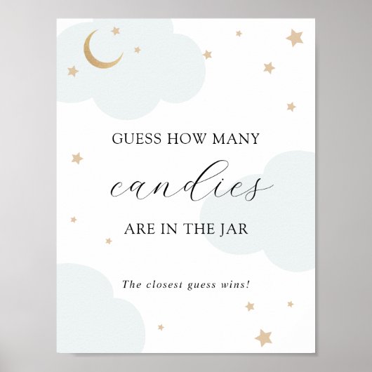 Jarシャワーゲームポスターの数を推測する ポスター (正面)