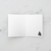 Jarノートカードの冬の森 ノートカード (内部)