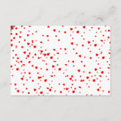 jarブライダルシャワー内のキス数を推測する エンクロージャーカード (裏面)