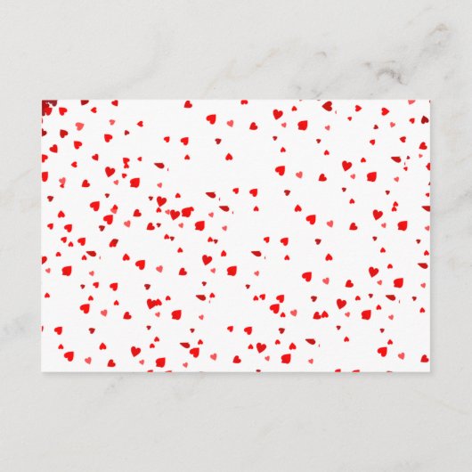 jarブライダルシャワー内のキス数を推測する エンクロージャーカード (裏面)