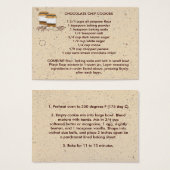 Jar内のクッキーミックスレシピラベル (正面&裏面)