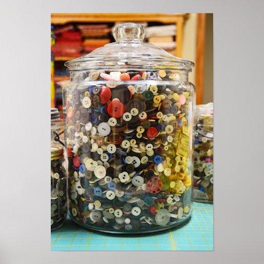 Jar内のヴィンテージボタン ポスター (正面)