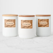 JAR用スパイスラベル金ゴールドグリッター フードラベル (ボトル)