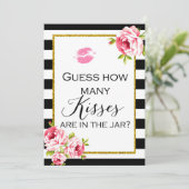 Jar 5x7"キスの数 招待状 (スタンド正面)