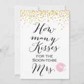 Jar 5x7"キスの数 招待状 (正面)